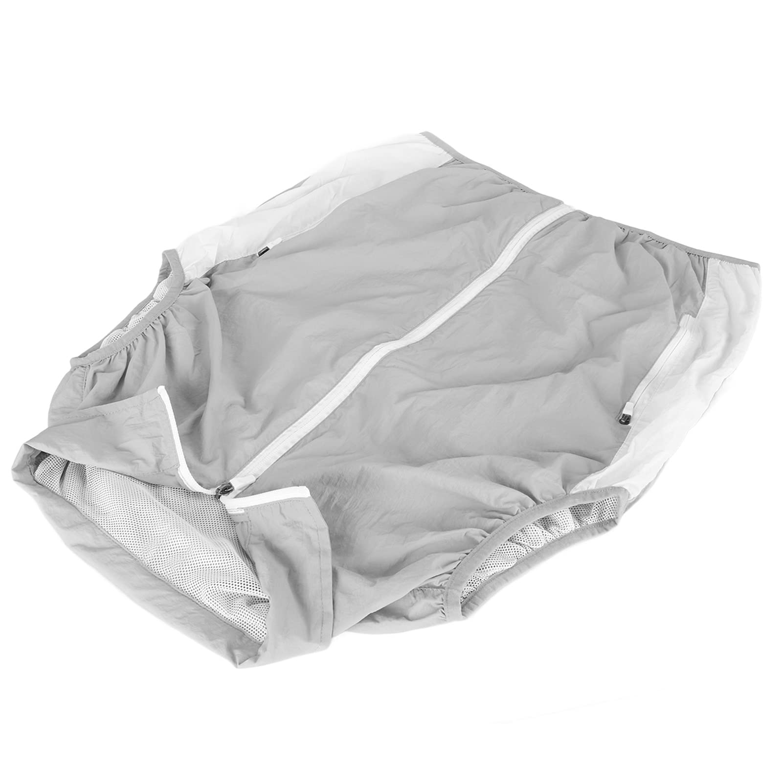 Gilet di Raffreddamento, modalità a 3 velocità, Gilet di Raffreddamento del Corpo Grigio Chiaro, Power Bank, Motore Senza Spazzole Senza Maniche per i Viaggi (L)