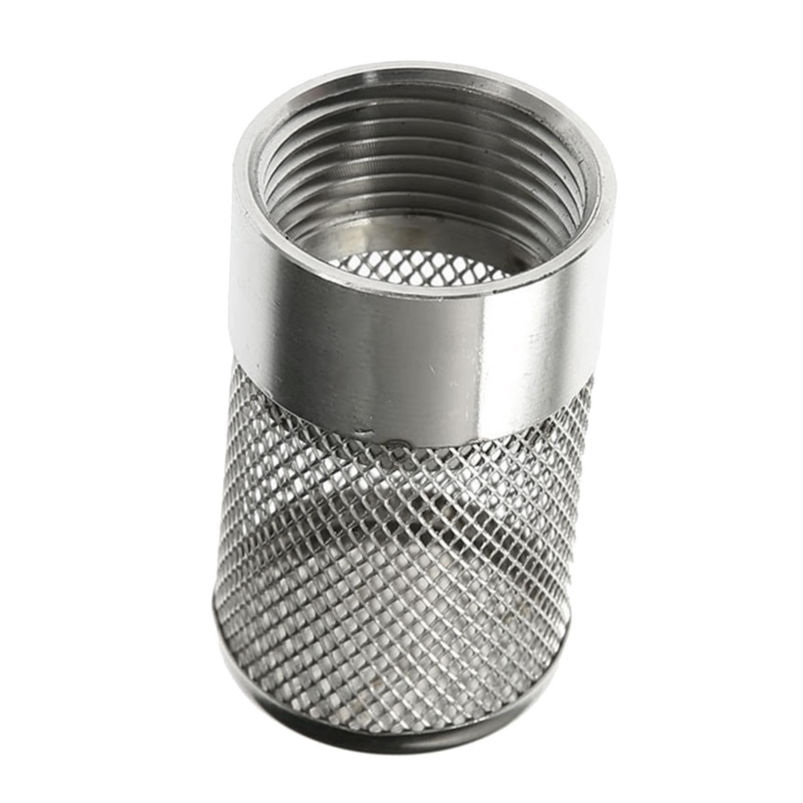 Ktuxzci Silver Mesh Filter Hose Water Suction Strainer Provides Efficient Filtration Maintaining Healthy Aquatic Life Hose Inlet Strainer Filter Inlet Suction, Dia 25Mm
