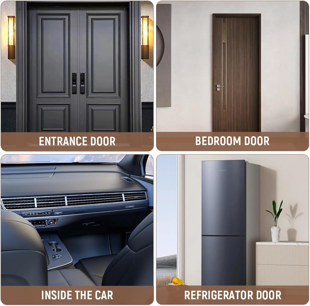 Coofandy Wooden Door Chime Beech Wooden Brass Bell Dopamine Door Bell for Home,Mount Classic Sound Bell, Decorative Vintage Doorbell for Home,Office & Store Use,Ideal Housewarming Gift(Wood Doorbell)