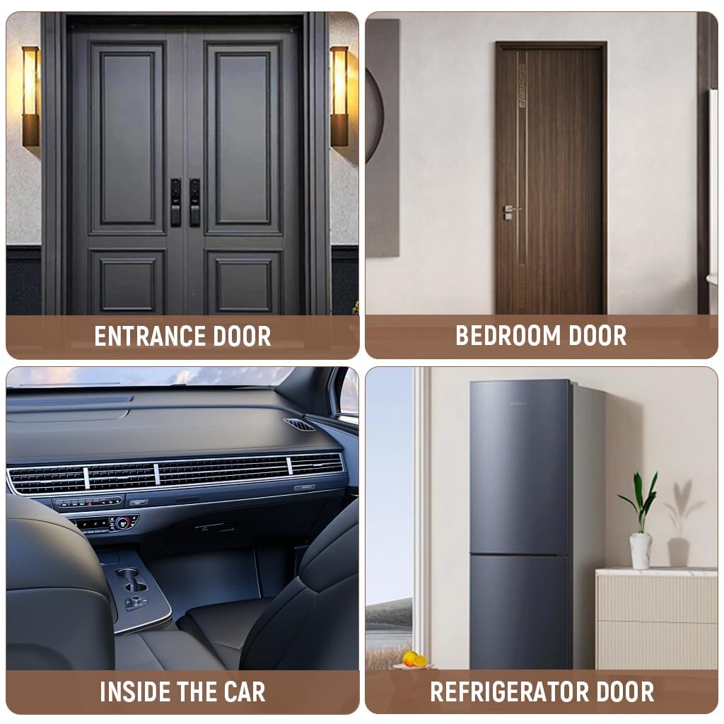 Beech Wooden Door Chime with Brass Bell, Dopamine Door Bell for Home, Self-Adhesive Doorbell, Serene Acoustic for Home & Shop, Shopkeepers Door Chime, Ideal Housewarming Gift (Dark Wood) — Amazon image 8