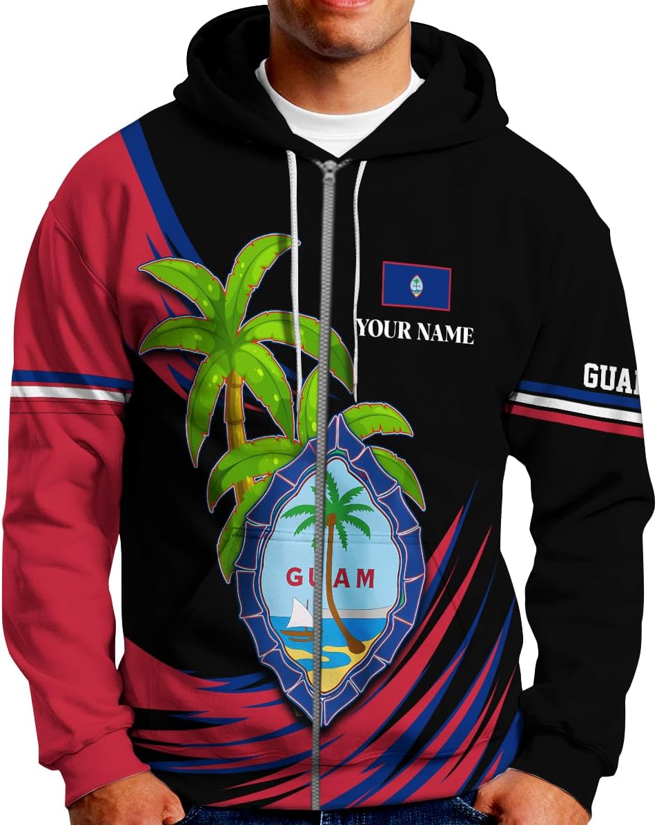 Personalized Guam Shirts for Men, Custom Guam Hoodies Shirt, Guam Flag Sweatshirt, Guam T-Shirt, Guam Pride Shirt for Women