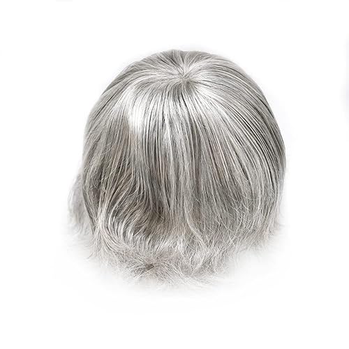 Miniatura 5 de Toupee para hombres pieza de pelo ultra fina piel tupé hombres sistema de cabello humano cabello humano V-loop Hairpiece para hombres Toupee (8