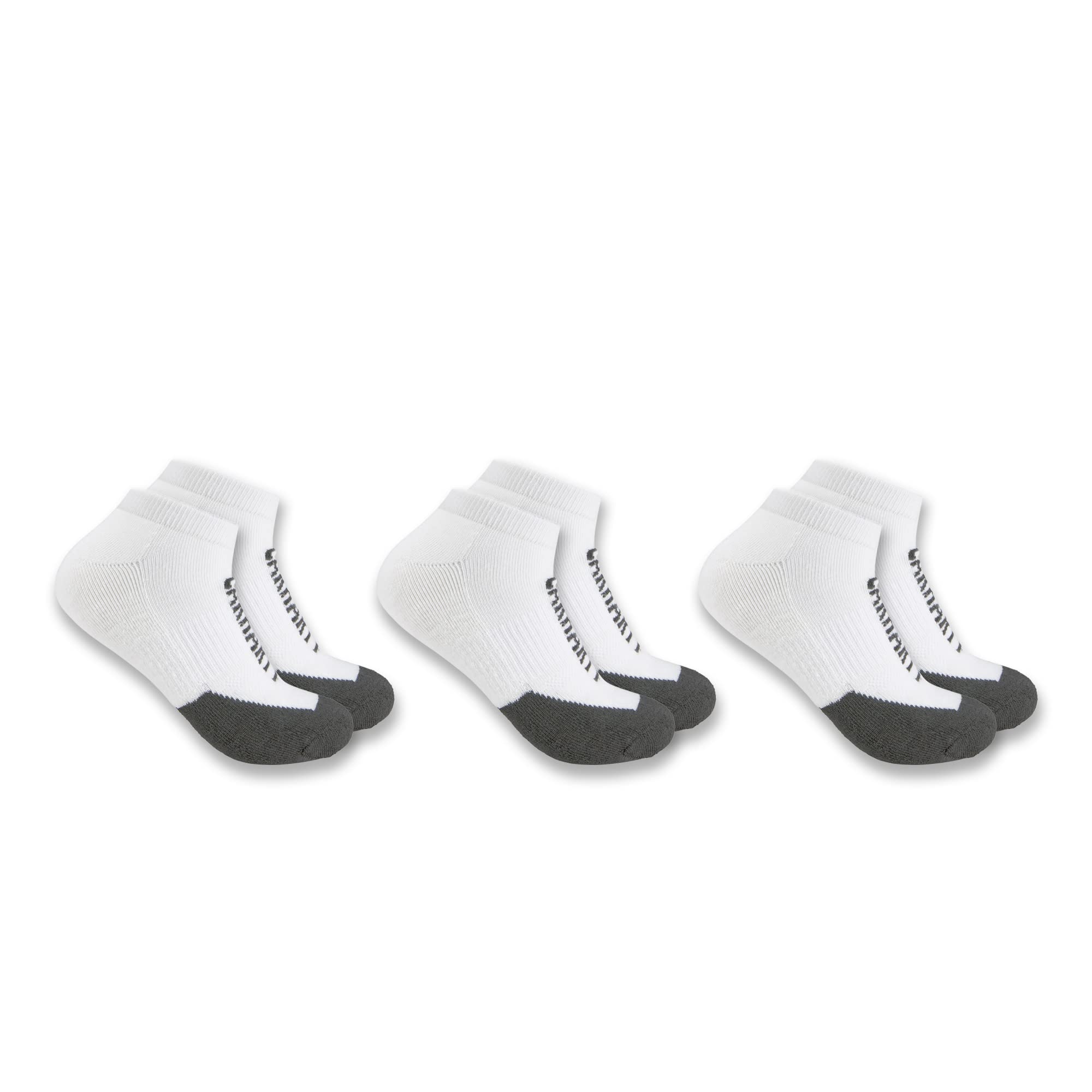 Carhartt Calcetines para hombre (paquete de 3), blanco, XL