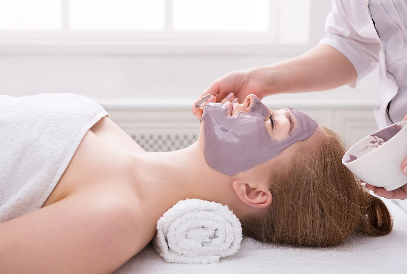 Silikon-Gesichtsmaske Rührschüssel Set, Rosa DIY Gesichtsmaske Pinsel Rührset mit Gesichtsmaske Schüssel Spachtel Messlöffel Elitzia ET1183 (7 In 1)