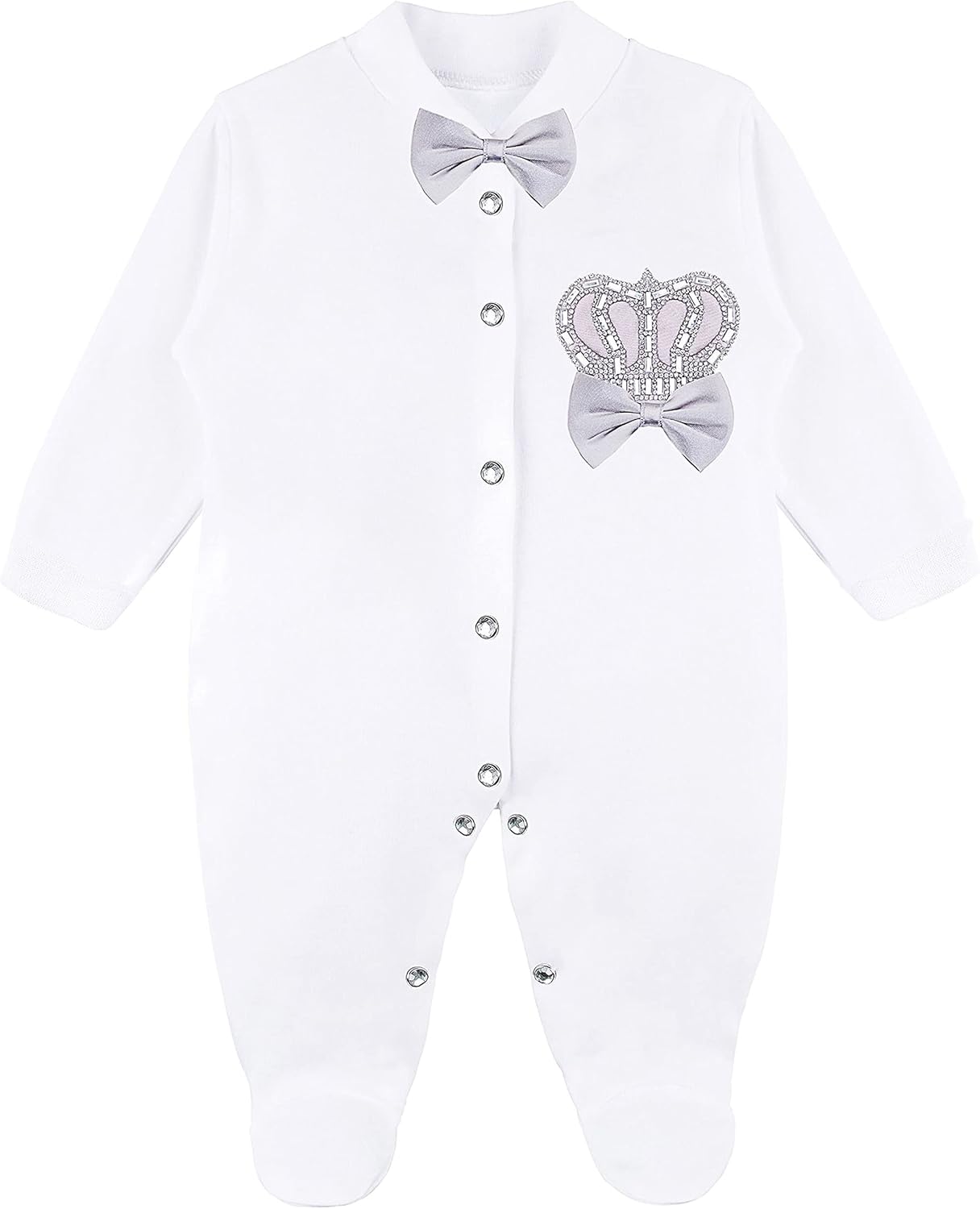 Lilax Baby Boy Newborn Crown Jewels Layette 3 Piece Gift Set - Image 2