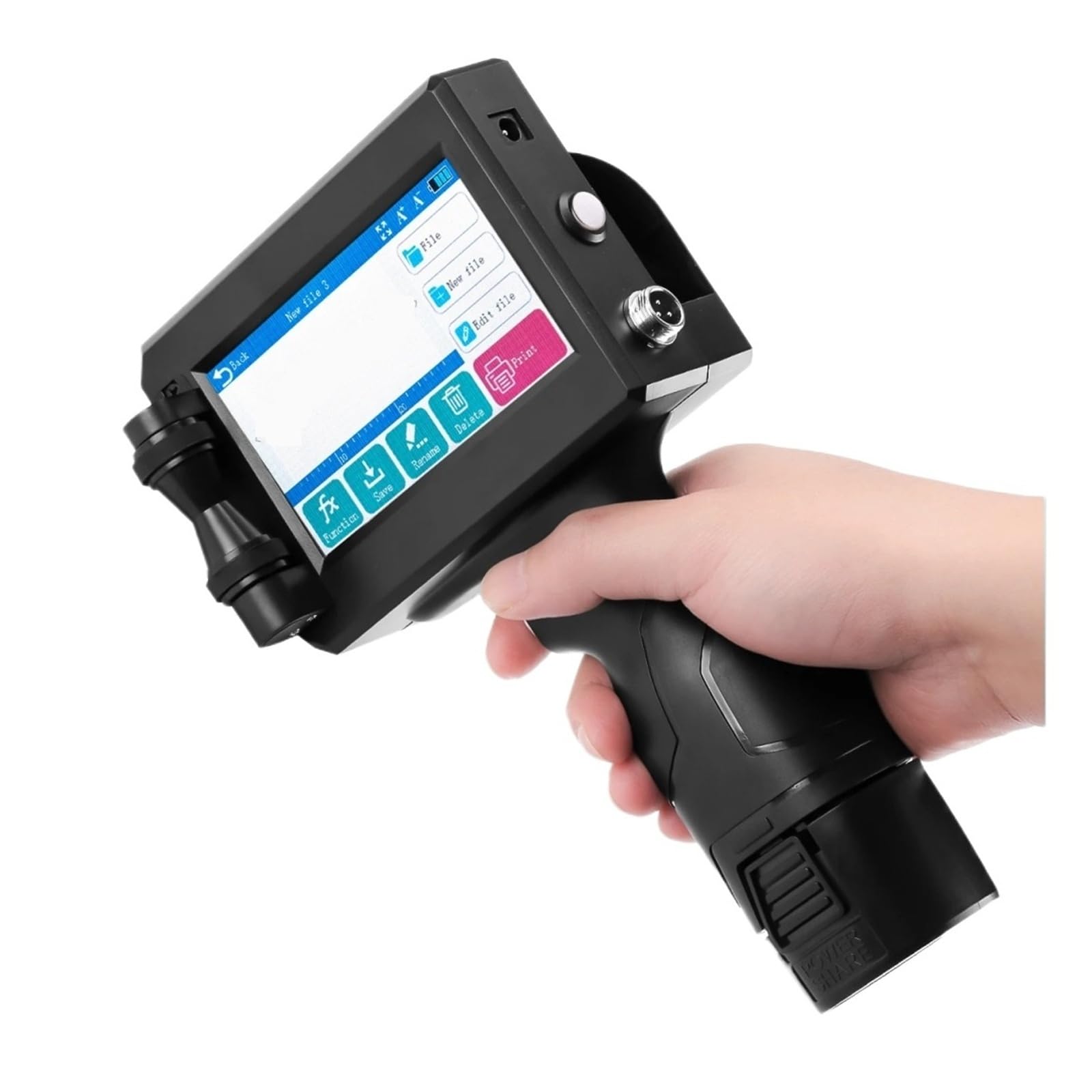 Pistola for stampante a getto d'inchiostro portatile da 12,7 mm con inchiostro ad asciugatura rapida for codice a barre QR, logo, data Su Cartone, Legno(Non Cartridge)
