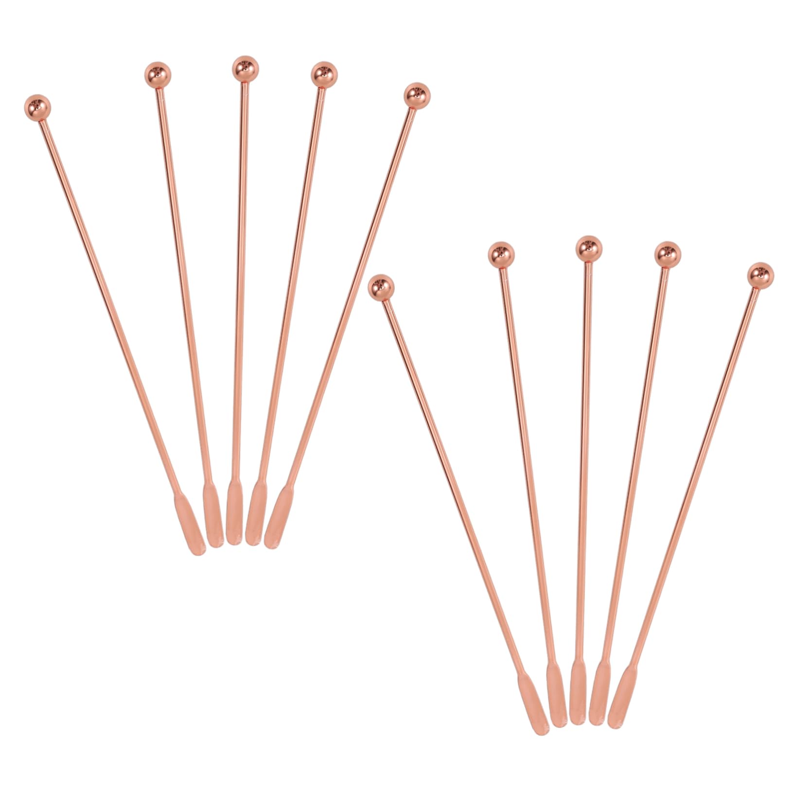 IWOWHERO Mixing Bar Spoon Set 10pcs Stainless Steel Stirring Spoons Household Cocktail Stirrer