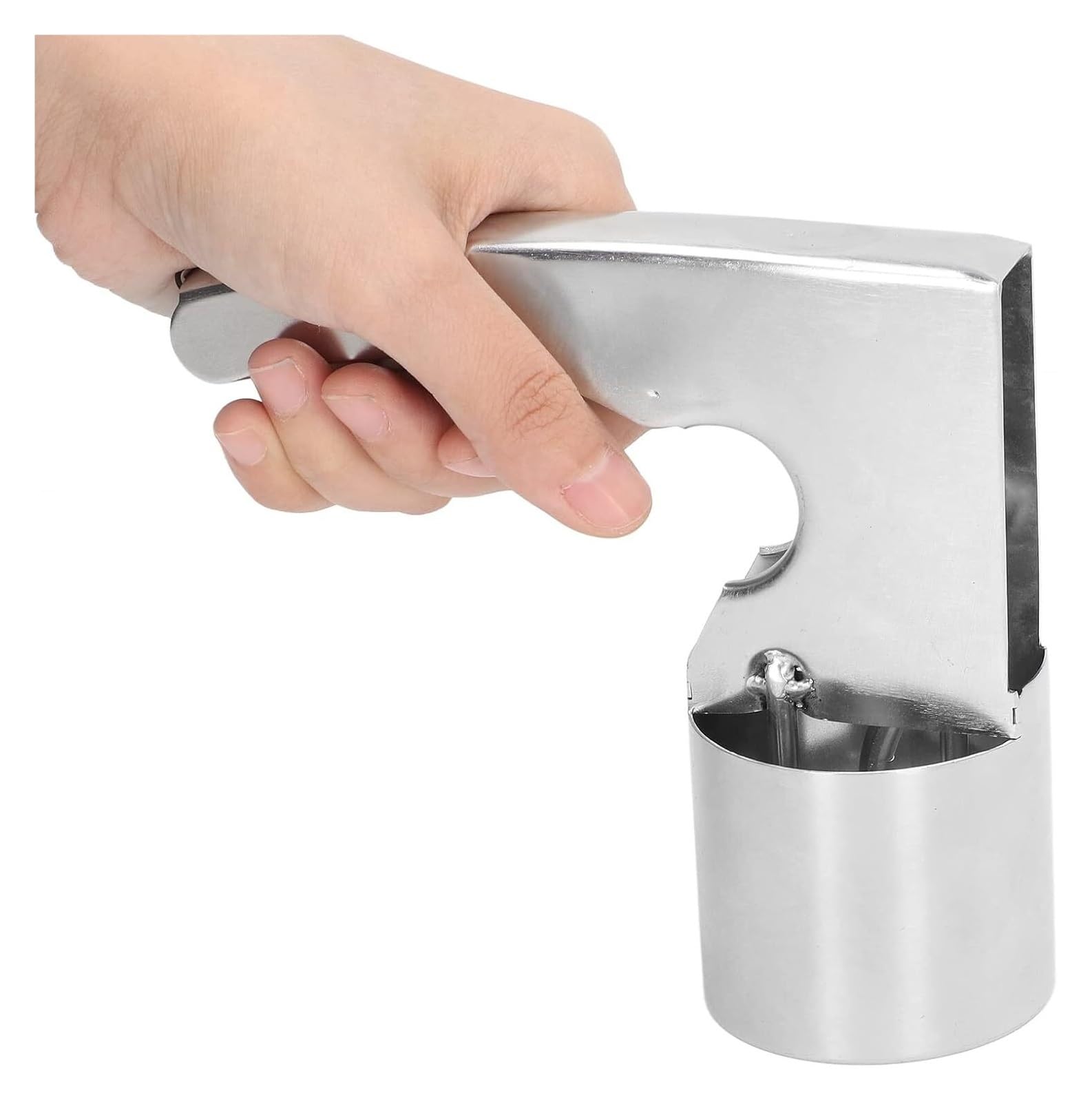 cuillère de glace en aluminium, cuillère à main, Cuillère à glace en acier inoxydable, grande cuillère à volume avec gâchette, ustensiles de cuisine de style ancien, cuillère facile à nettoyer