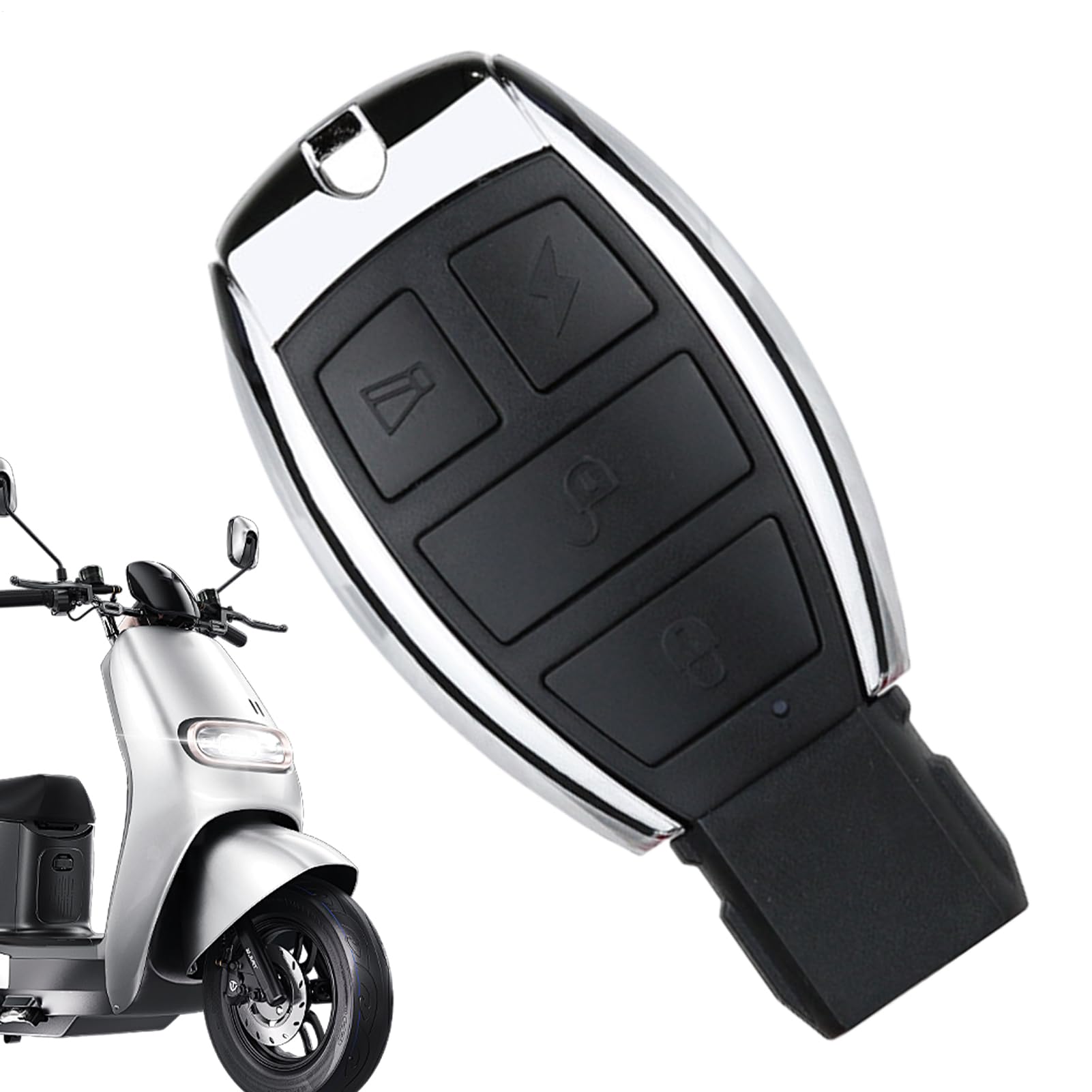 Garage Door Remote Key, 433Mhz Key Fob Copy Control Keychain, Cloning Anti Theft Control Duplicator Replacement Remote for Electric Gate & Vehicle