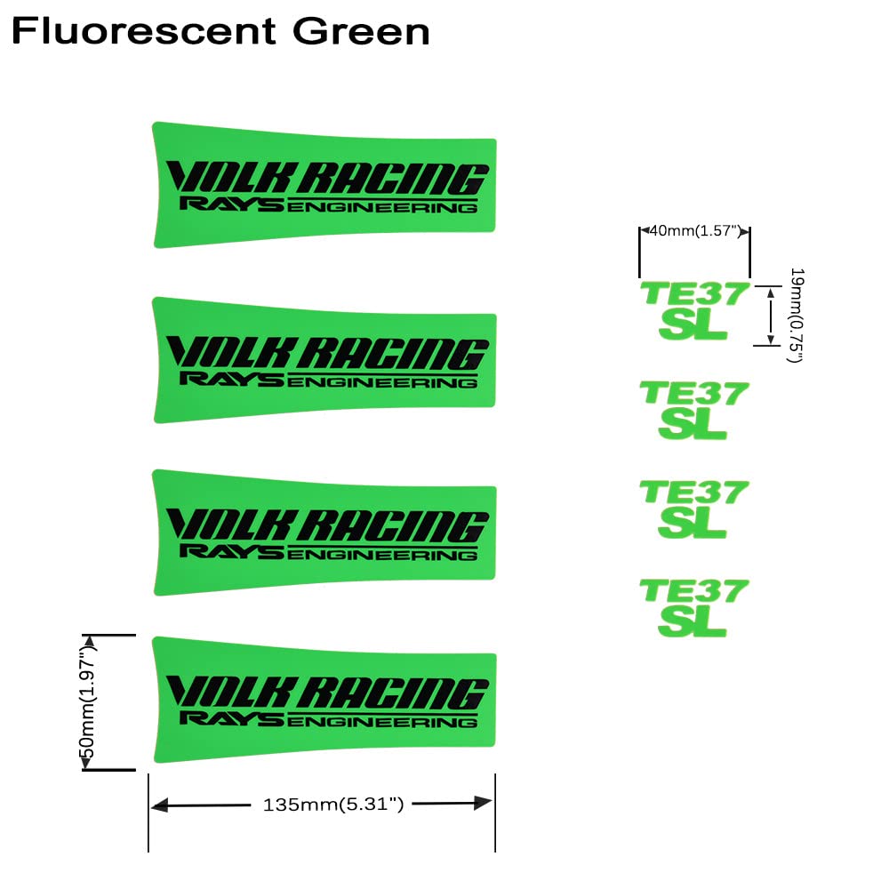 Amazon.co.jp: JDM カーホイールステッカー Volk Racing