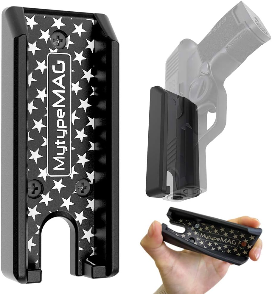 Gun Magnet Full Rubber, Gun Holster in Vehicle,Truck,Car,Cabinet, Cashier,Table|Concealed Magnetic Holder Gun Rack for Pistol Quick Loaded