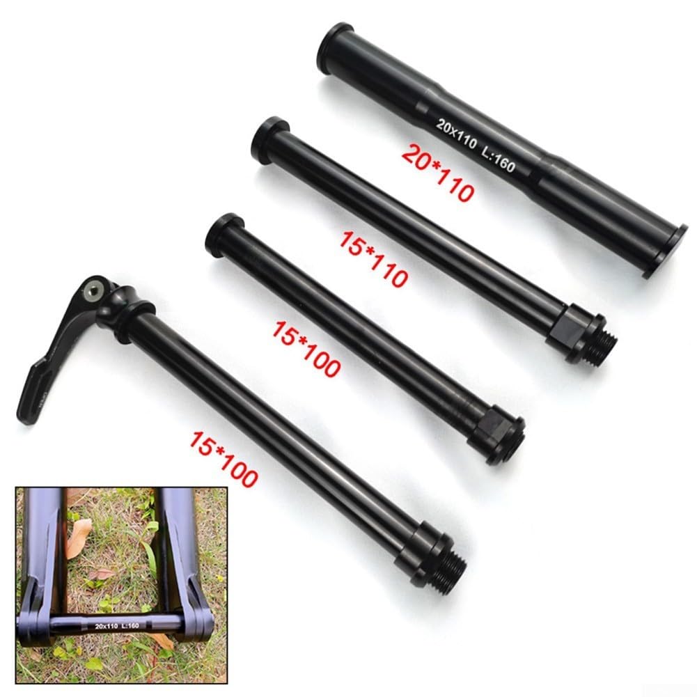MTB forcella anteriore perno passante 110 x 20 mm lega alluminio ricambio leggera