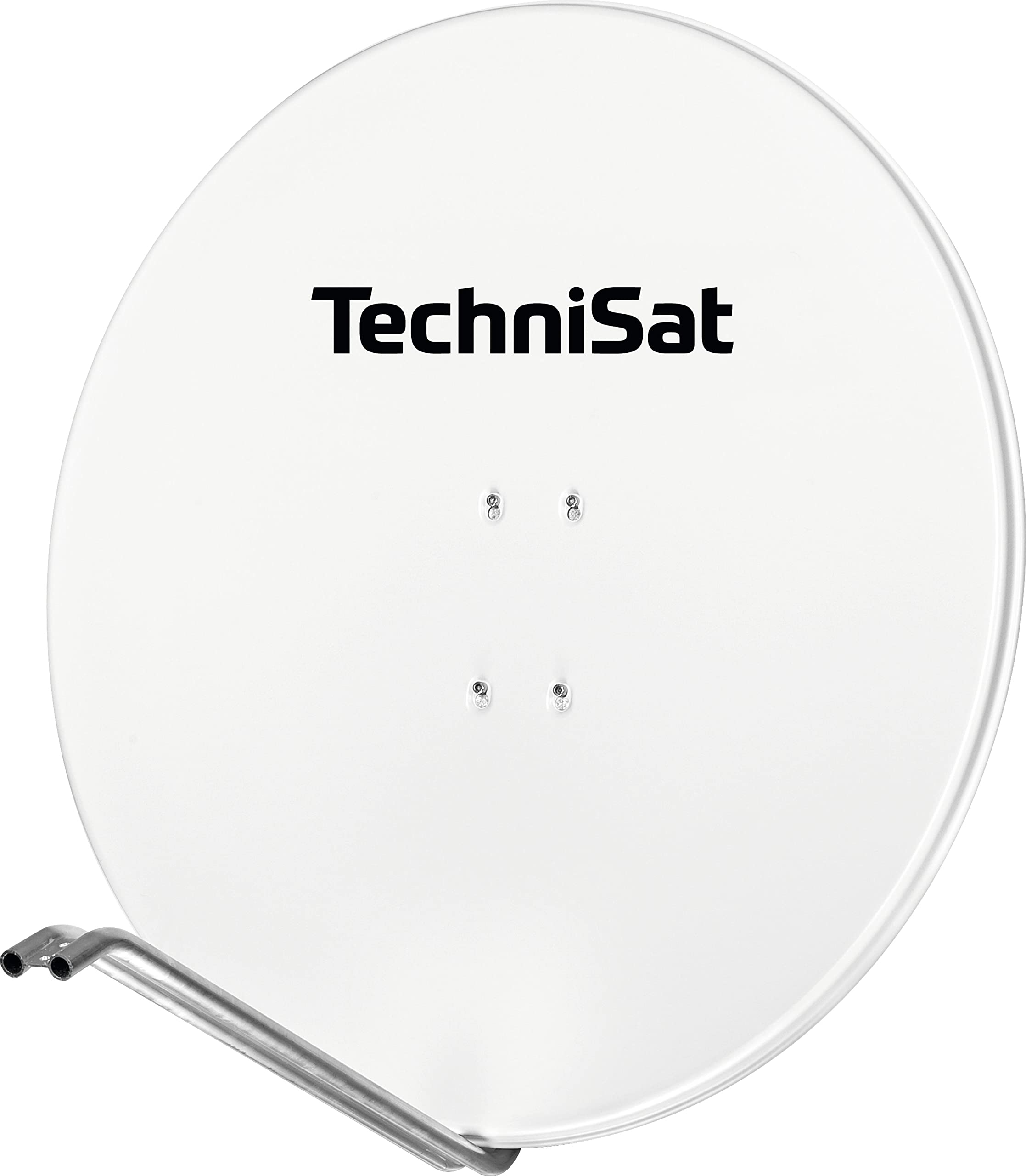 TechniSat SATMAN 850 PLUS - Satellitenschüssel (85 cm Sat Anlage, Antenne mit Mast- und AZ/EL-Halterung passend für UNYSAT-Universal LNB) Polarweiß