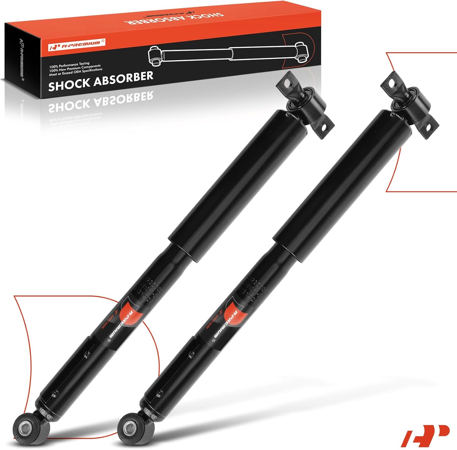 A-Premium Rear Pair (2) Shock Absorber Strut Assembly Compatible with Honda Odyssey 2005 2006 2007 2008 2009 2010, Driver and Passenger Side