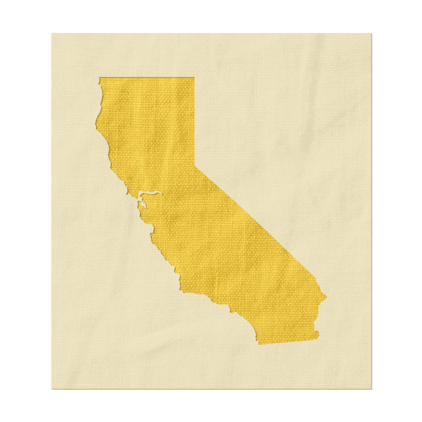 Stencil Stop Szablon w kształcie stanu Kalifornia – wielokrotnego użytku do projektów DIY, malowania, rysowania, rzemiosła, 14 mil tworzywa sztucznego (52,8 x 61 cm)
