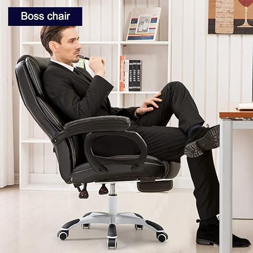 Miniatura 2 de ZHYH Boss Office Products - Silla de felpa doble resistente, silla de jefe, silla ejecutiva reclinable, asiento de masaje