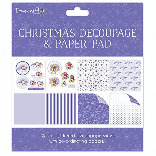 DovecraftChristmas FSC Decoupage and Paper Pad-Brown Bears, Multicolour