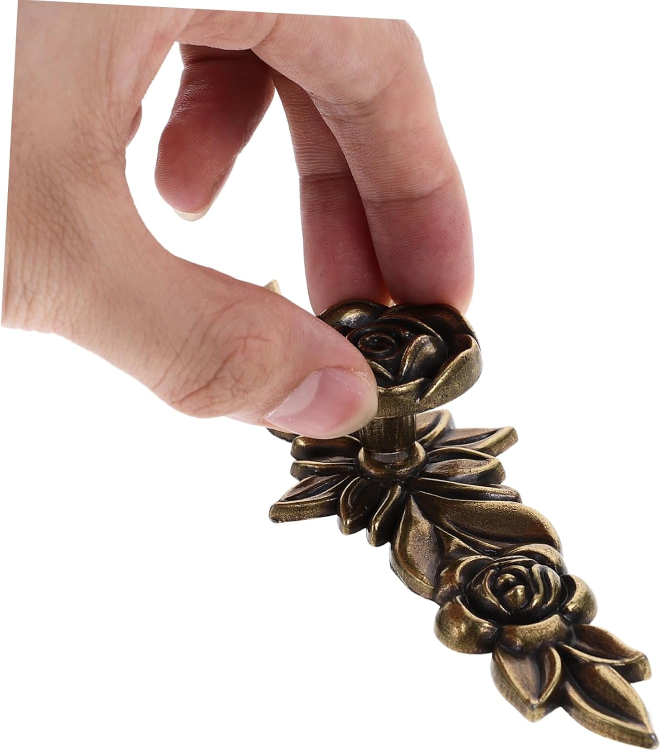 Cabinet Door Knobs Set Rose Pulls Vintage Furniture Knobs Easy to Install for Home Decor Restoration