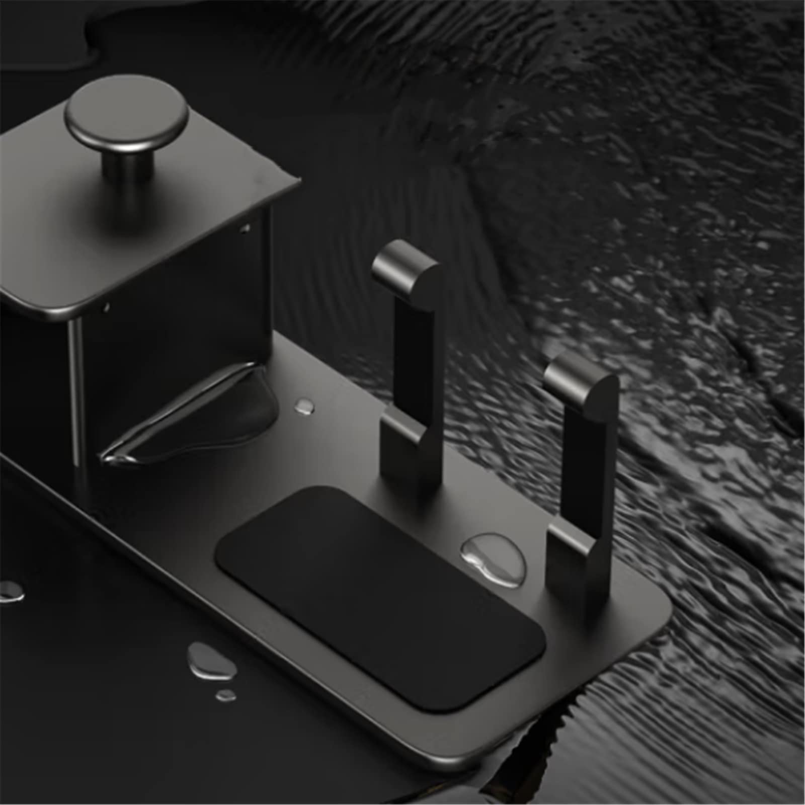 Soporte para Secador de Pelo montado en la Pared Estante de secador Cabello Estante Almacenamiento baño Soporte Parto montado en la Pared para Tocador de Baño
