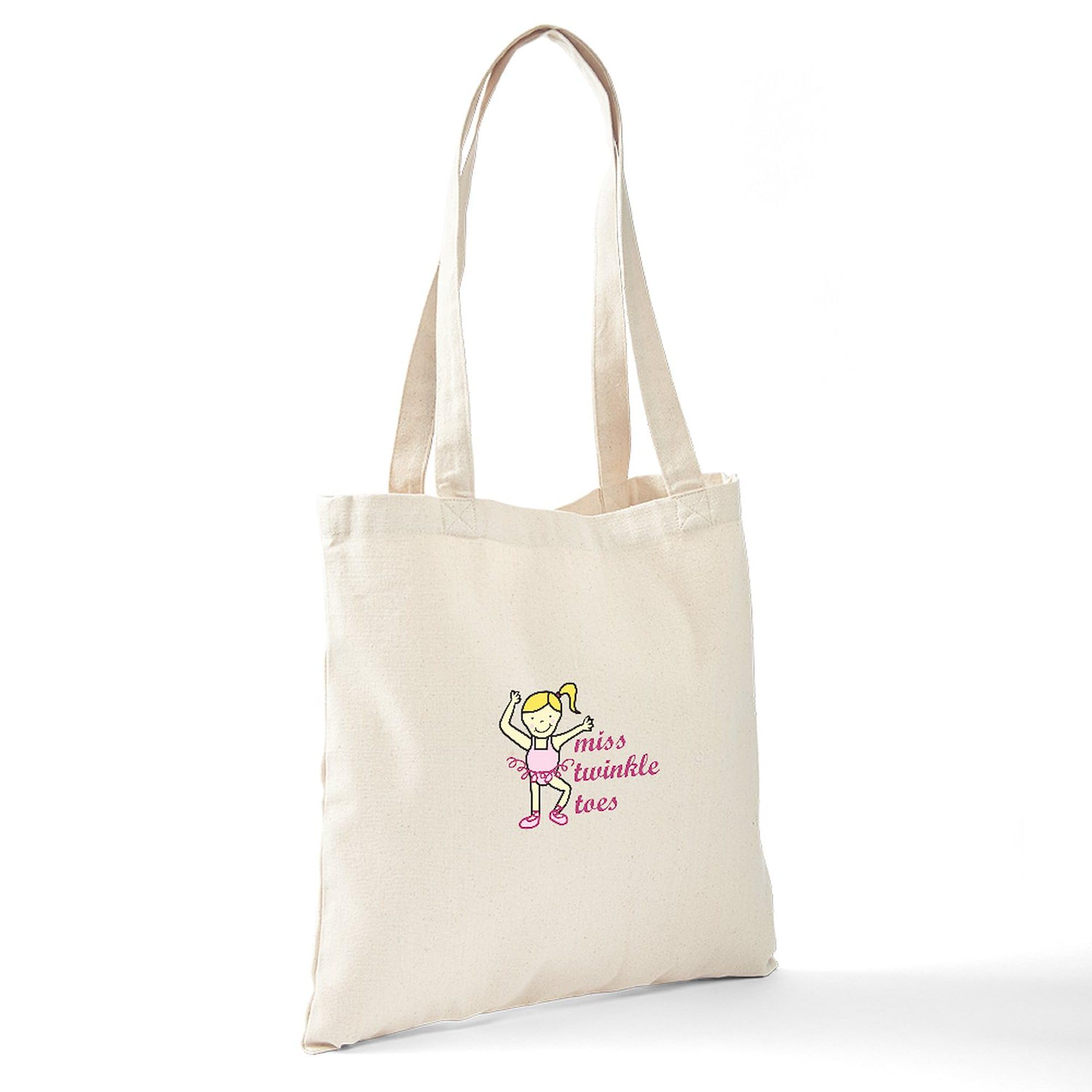 Amazon.com - CafePress Miss Twinkle Toes Tote Bag Reusable Natural