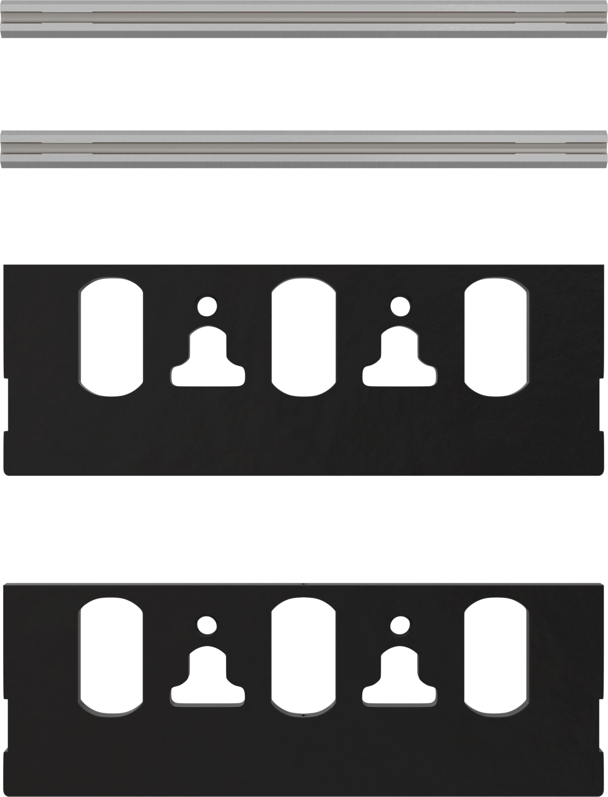 Bosch 1x PRO Planer Knife Set (for Plastic Coated Boards, Hardwood, 190 x 140 mm, Professional Accessory Planer)