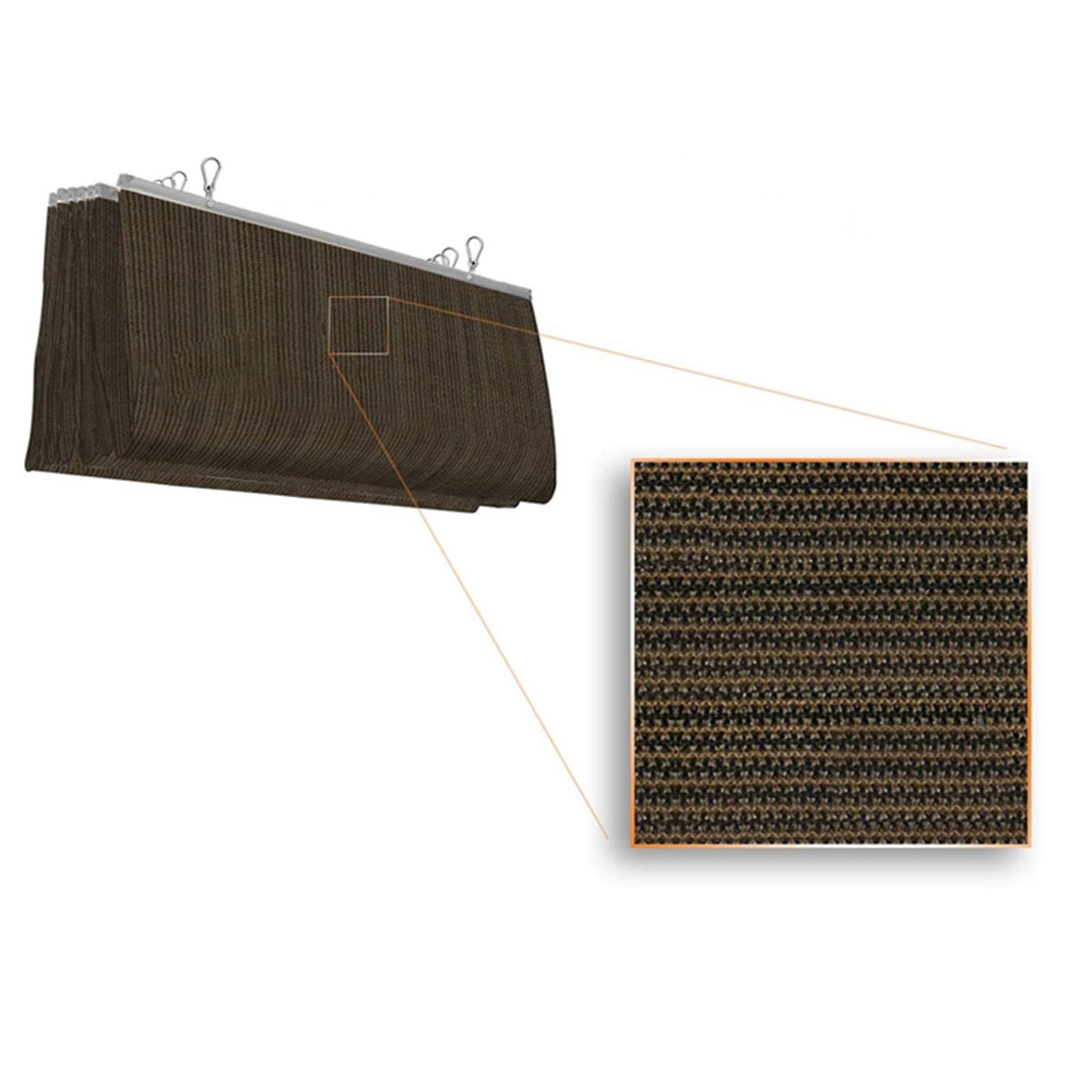 Voile d'ombrage rétractable ondulé au design architectural pour pergola haut de gamme