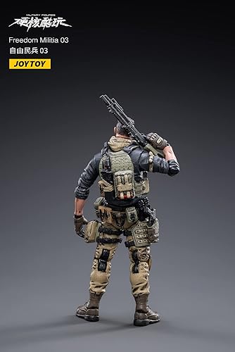 Miniatura 2 de Pipigirl JoyToy - Figuras de acción de soldado 118, 4 pulgadas, militar, segundo ejército, soldado, caballería, modelos, kits de modelos (Freedom