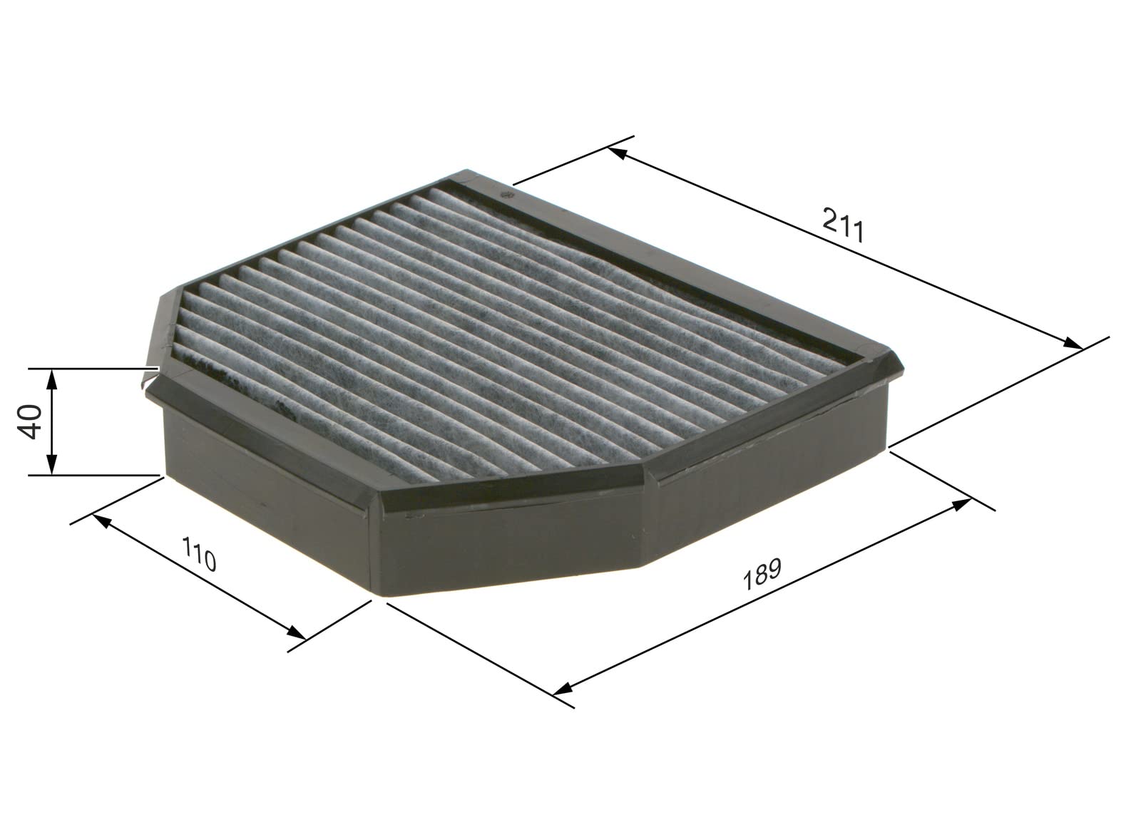 Bosch 1987435508 filtr kabiny samochodowej R5508
