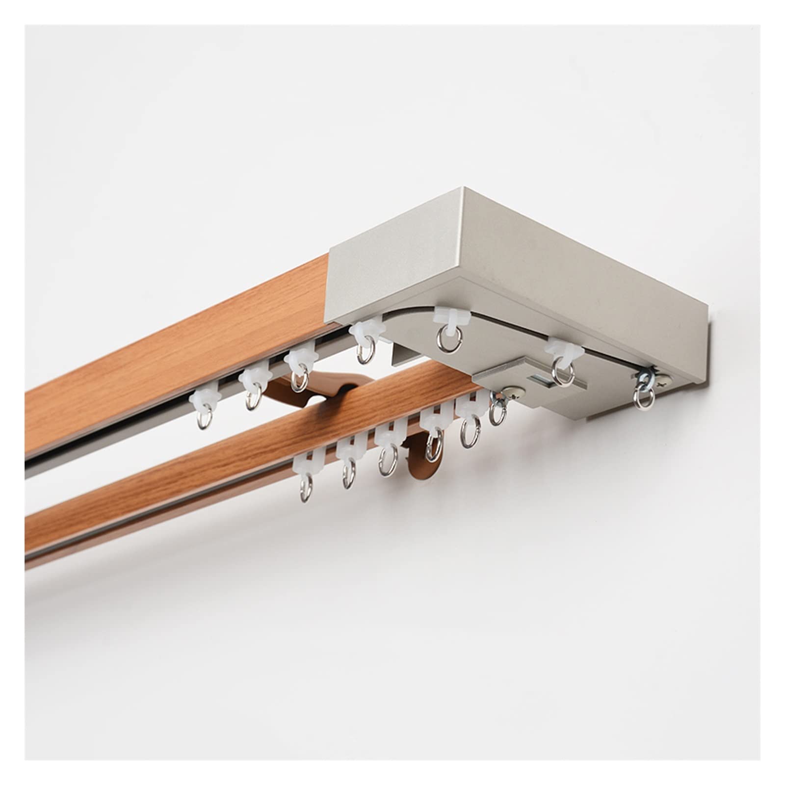 Rieles de aluminio de alta resistencia con doble riel de 1 a 6 m para pared
