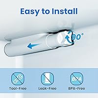 Vista 5 de Repuesto para filtro de agua y hielo Frigidaire EPTWFU01, EWF02, Pure Source Ultra II de Haprait, 1 paquete