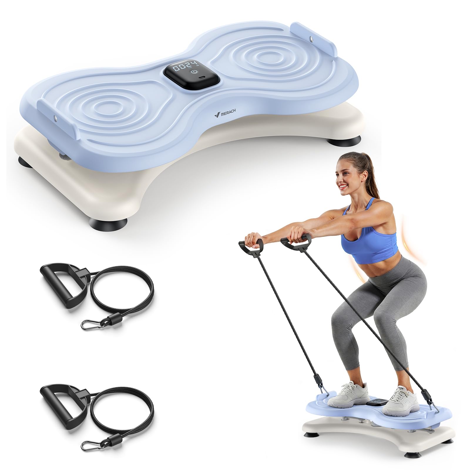 MERACH Waist Twister Machine Exercise, Waist Twister Fitness Tool with Display Counter, Exercise Twist Board for Slim Waist and Belly Fat, Noiseless Home Gym Workout Equipment for Women & Men (Pink)