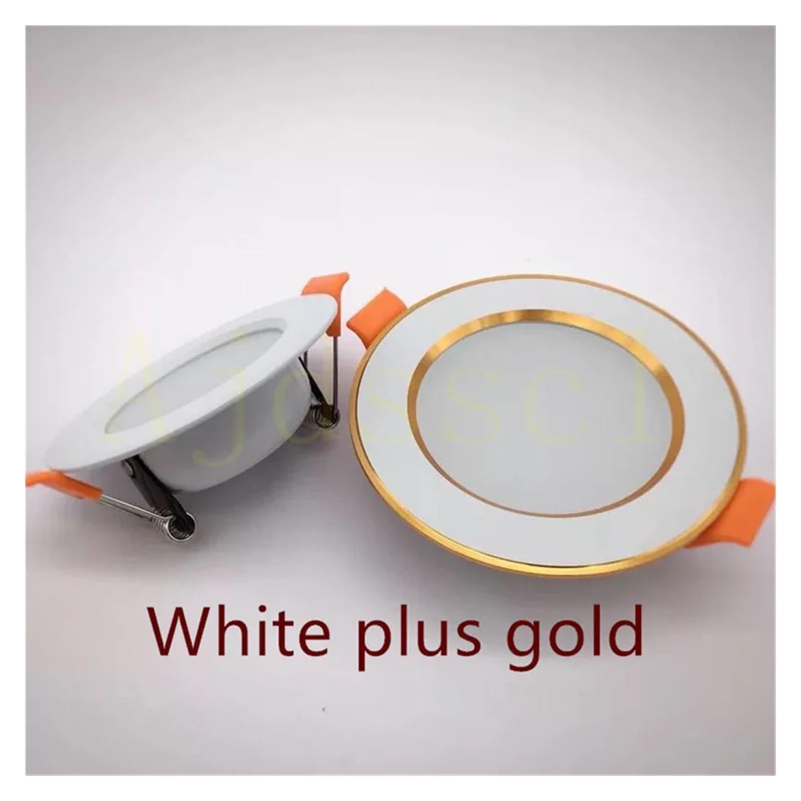 Genérico Luz descendente LED de 220V, foco tres colores con atenuación 5W, 7W, 9W, 12W, 15W, luz empotrable techo, lámpara blanca fría y cálida(Sliver,WHITE 4000K_15W)