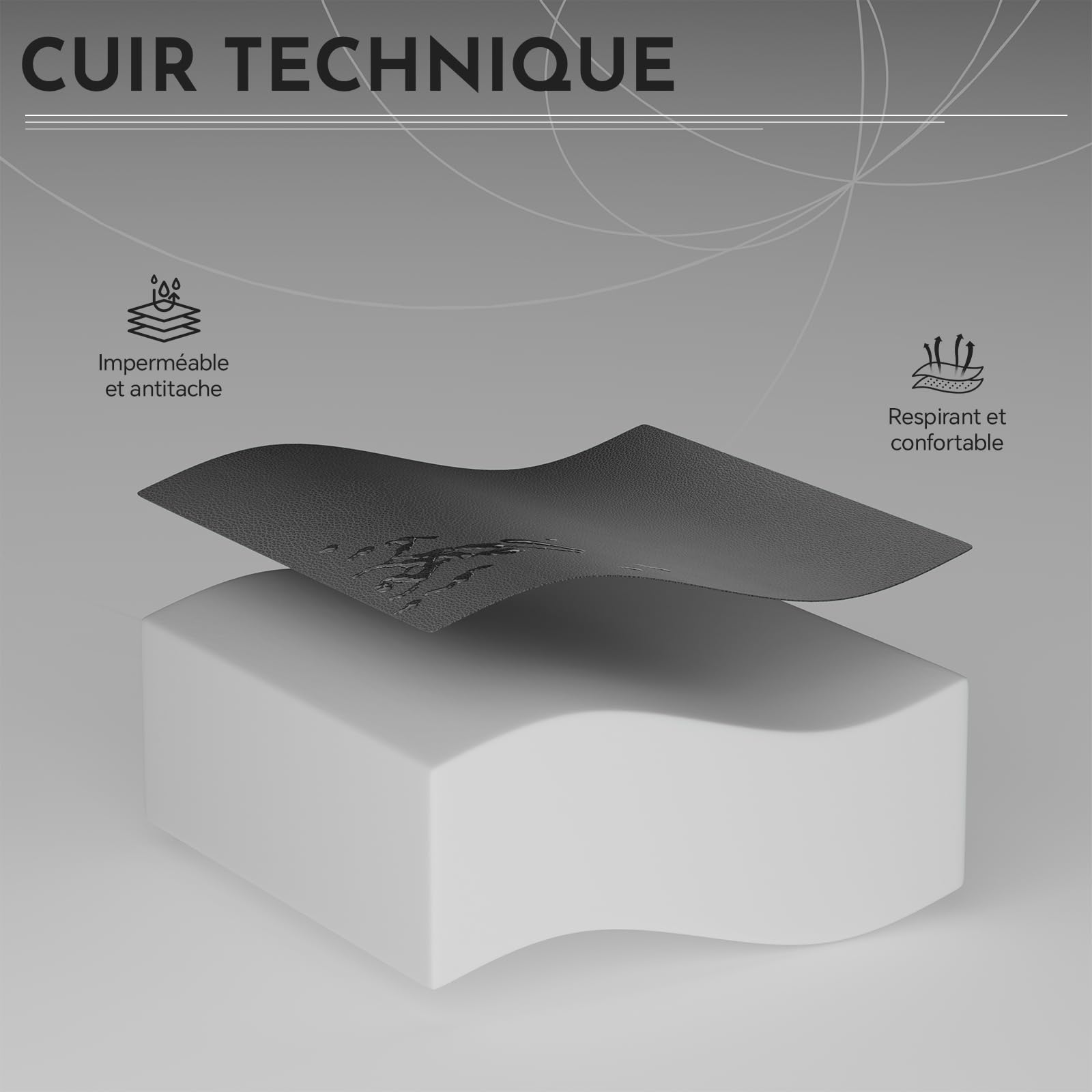 Chaise Gaming, Ergonomique Fauteil Bureau, Hauteur Réglable, Siege Gaming avec Repose-Pieds TÉlescopique, Chaise Bureau avec Support Lombaire, Dossier Inclinable à 135° Noir et Gris