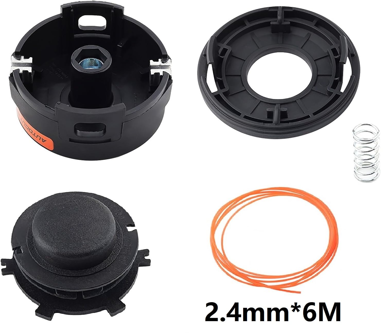 2 cabezales de cortacésped Autocut 25-2, M10 x 1.0, para Stihl FS55 FS85 FS56 FS70 FS80 FS90 FS100 FS110 FS130 FS240 FS250 40027102108 mmer accesorios con segadora hilo 2,4 mm 6 m