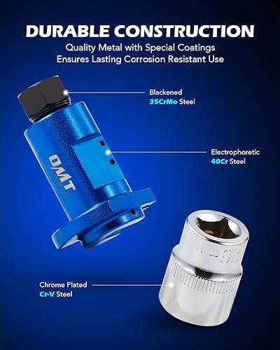 Miniatura 7 de Orion Motor Tech Herramienta esparcidora de puntales, herramienta universal de esparcidor de puntal de suspensión con toma de 3/8, hexagonal externo