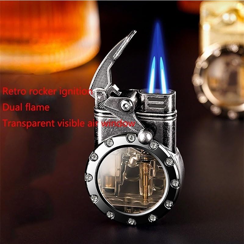 Encendedor Vintage Butano Doble Llama Pack x2 miniatura 4