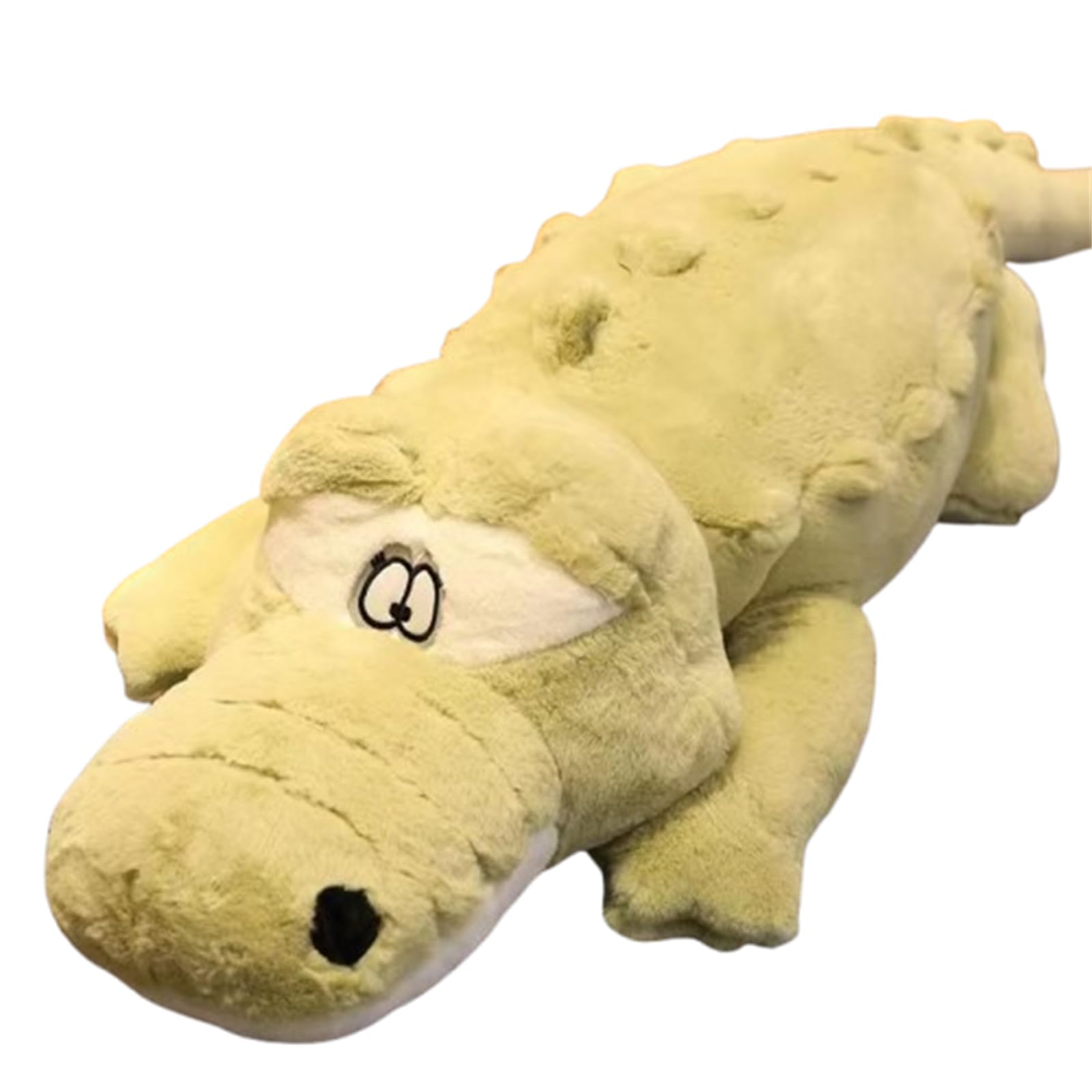 Krokodil PlüSchtier, Gewichtskuscheltier, Groß Krokodil Stofftier Riesen Kuscheltier, SüßEs Riesiges Flauschiges Jumbo PlüSch Spielzeug, FüR Junge MäDchen Geschenk (150cm,lv)