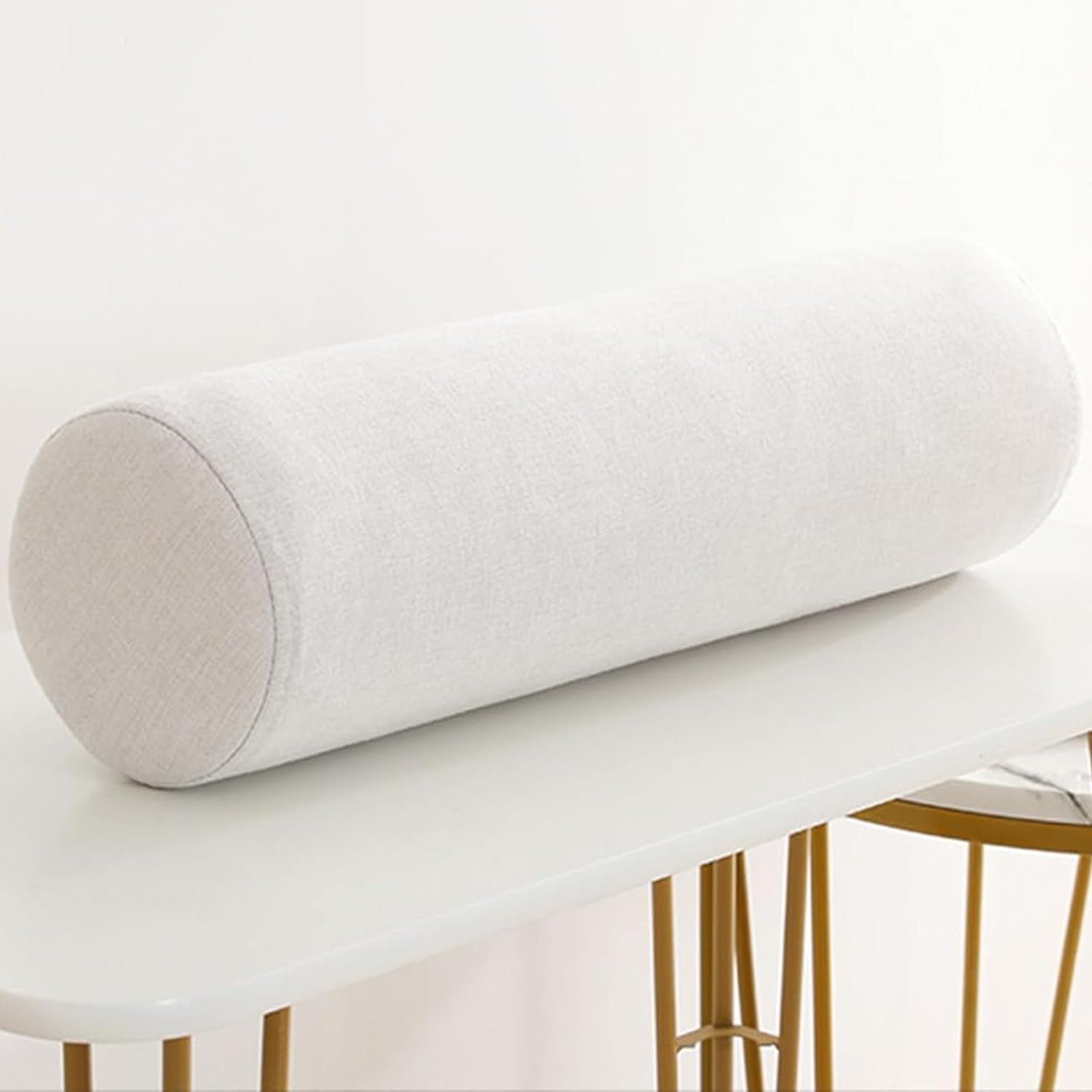 Cuscino Memory Foam Cilindrico - Rivestimento Bambù OEKO-TEX, 40x15 Cm, Per Collo E Lombare - Foto 8