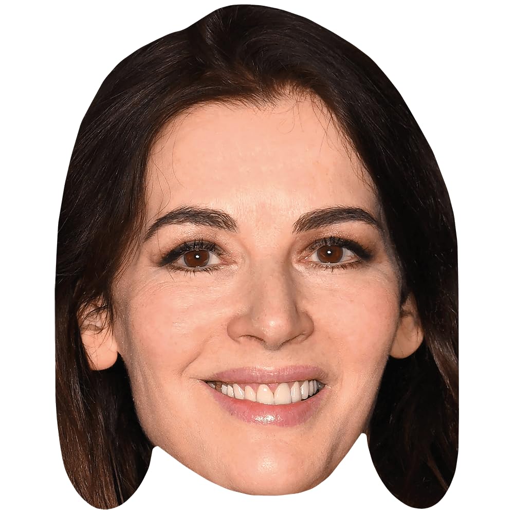 Nigella Lawson (Brown Eyes) Celebrity Mask, Flat Card Face, Fancy Dress Mask
