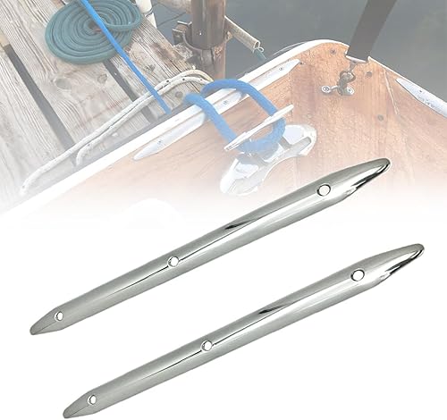 Marine Stainless Steel Rub Strake - Line Rub Strakes Protection for Boat Yacht RV Accessories, 2 Pcs