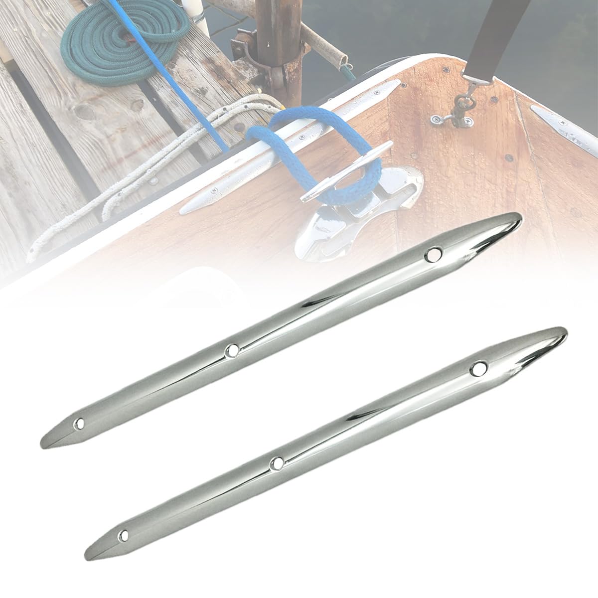 Asdmm Boat Rub Strakes - 316 Stainless Steel Marine Protection For Dock & Fender