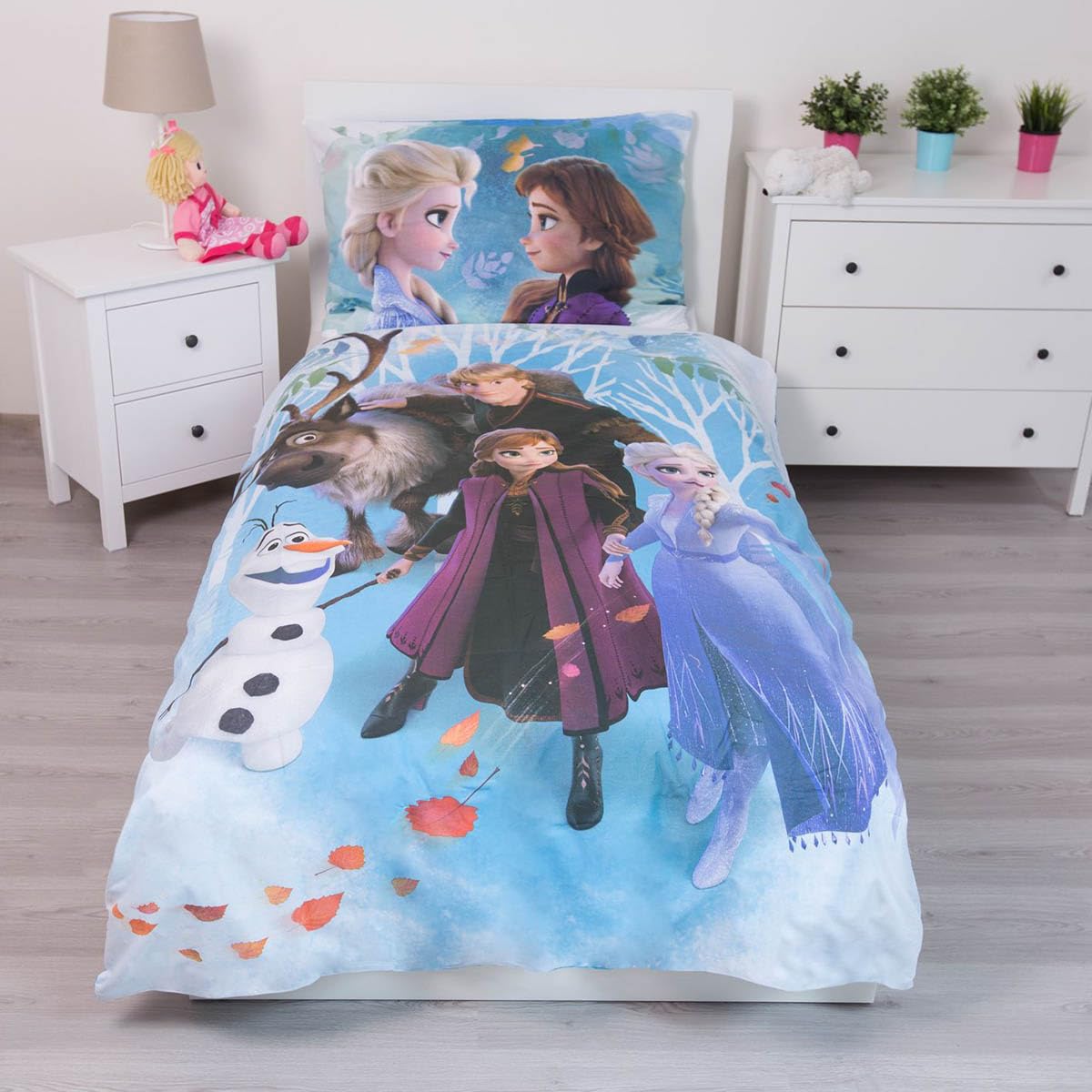 Disney Frozen familly set copripiumino in cotone