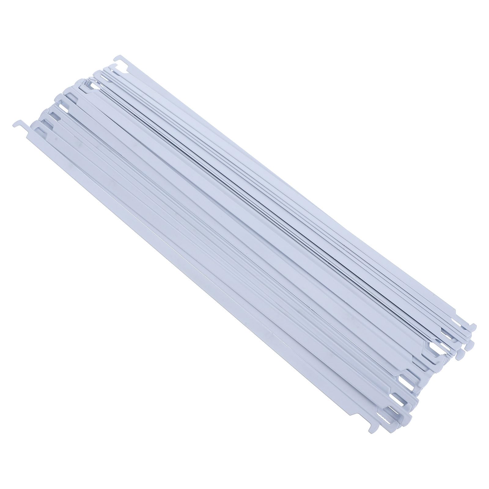 Riel para Archivos Colgantes de Metal Blanco 32,5cm 50 Piezas