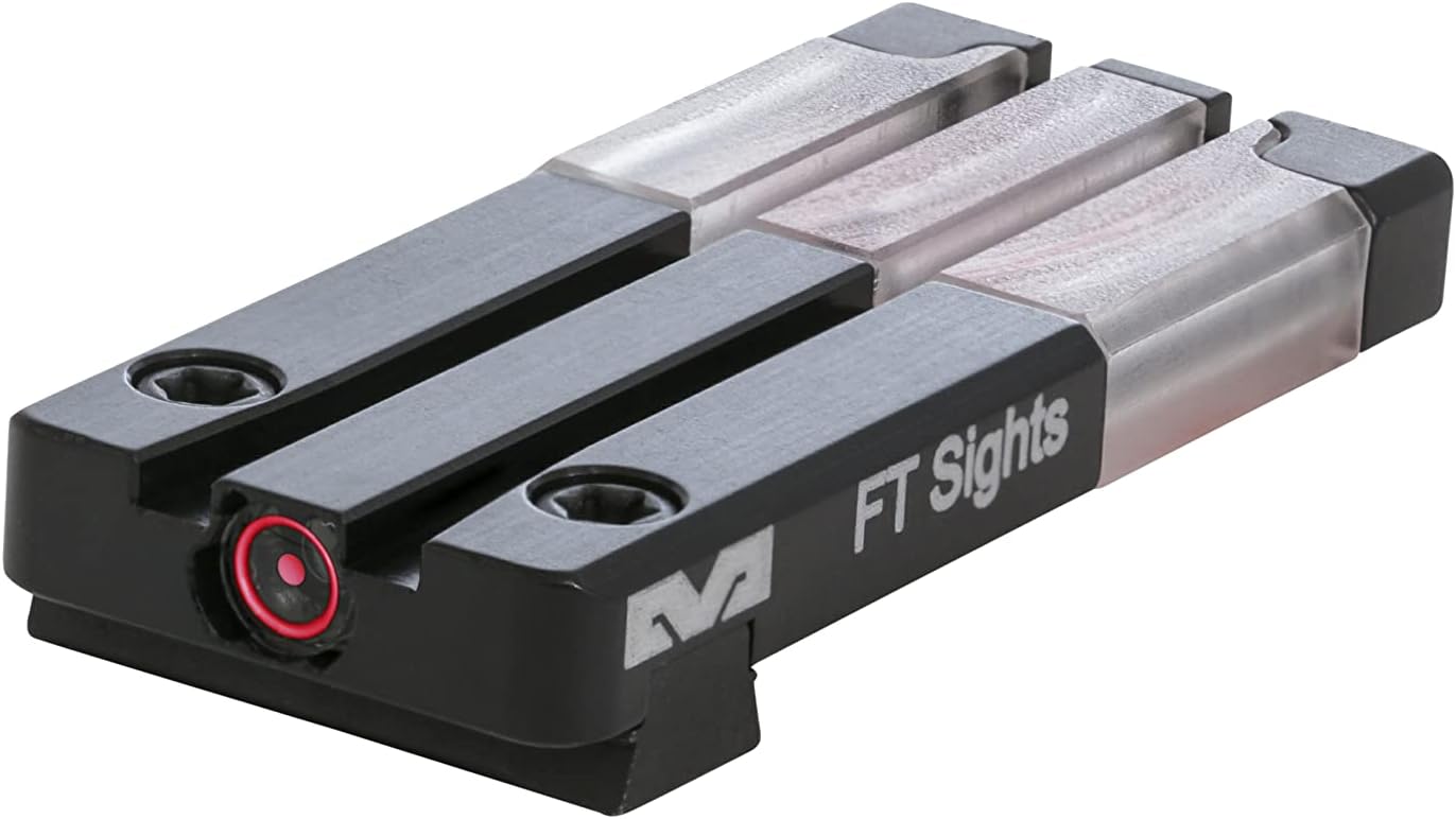 Meprolight FT Bullseye Hunting Firearm Masada Red Pistol Rear Sight for Enhanced Target Acquisition (0631123408)
