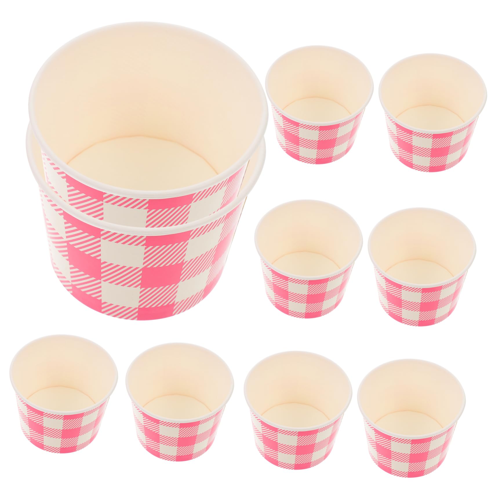 MAGICLULU 30 Pz Coppa Gelato Contenitori Per Alimenti Tazze Da Dessert Contenitori Per Yogurt Contenitore Per Dolci Tazze Di Budino Allo Yogurt Trattare Le Tazze Per Lo Yogurt Carta Rosa
