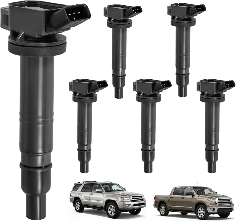 Kit com 6 bobinas de ignição UF495 Motorevo para Toyota Tacoma 4.0L V6 – 6 unidades