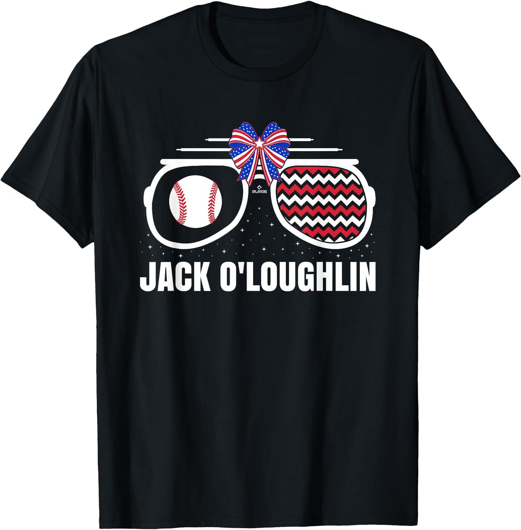 Ballpark MVPAmerican Glasses Jack O'Loughlin Prospect Baseball Fan Gear T-Shirt