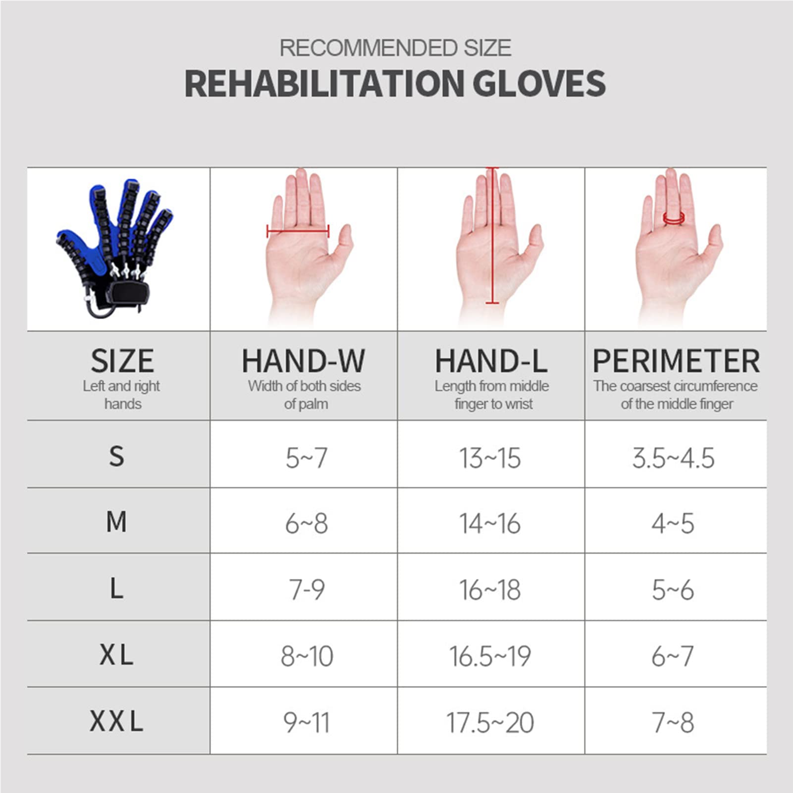 Dispositivo Eléctrico De Entrenamiento De Dedos Y Manos, Guantes Robóticos De Rehabilitación, para Entrenar La Corrección De Flexión De Dedos Y El Ejercicio De Estiramiento De Dedos En Pacientes