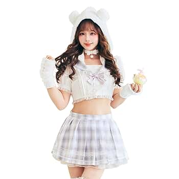マリームーン ハロウィン コスプレ 白熊 しろくま 衣装 仮装 Amazon.co