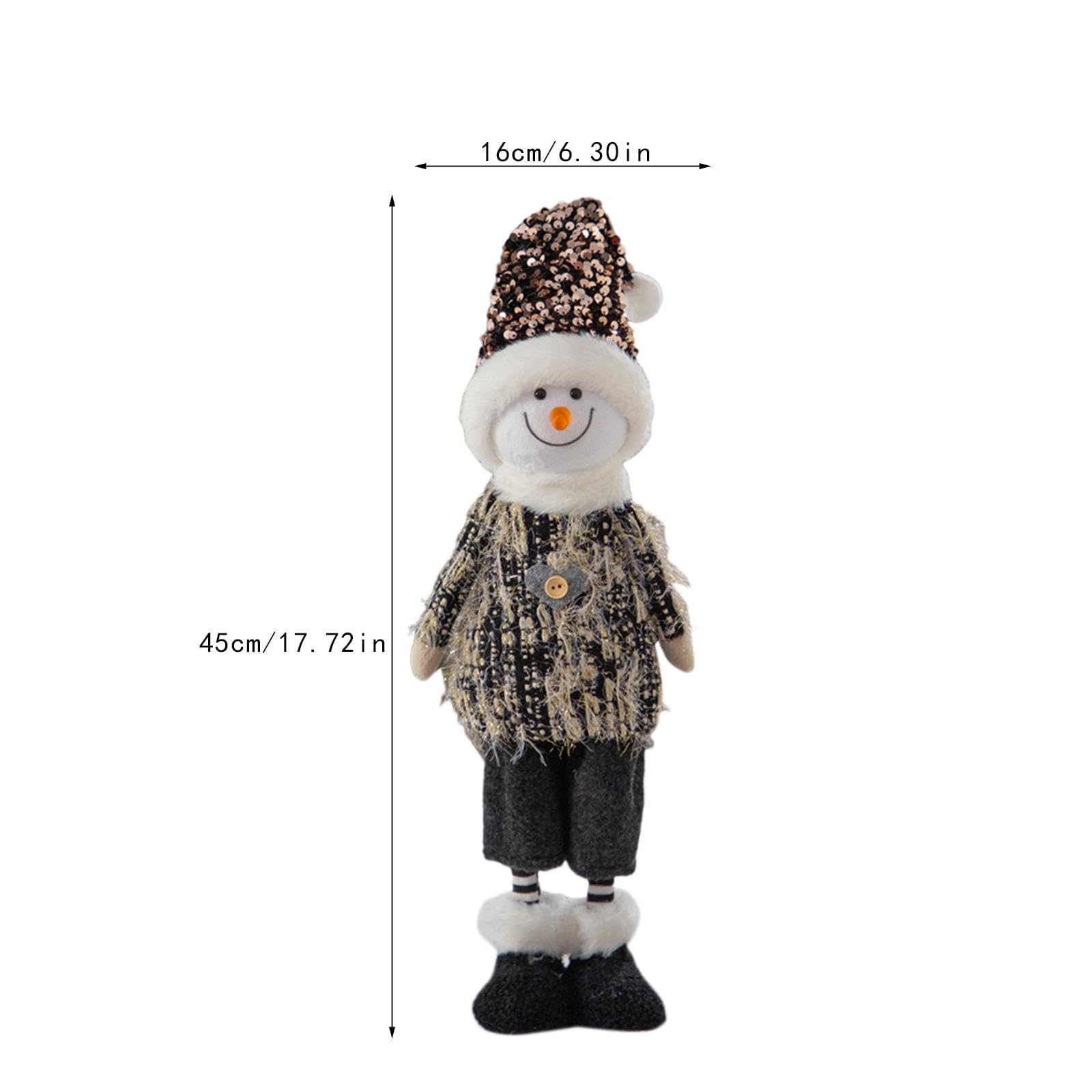 Muñeca Decorativa de Mesa Navideña, Decoración Navideña, Colección Creativa, Figura Navideña, Adorno Navideño para El Escritorio de La Cocina del, Muñeco de Nieve